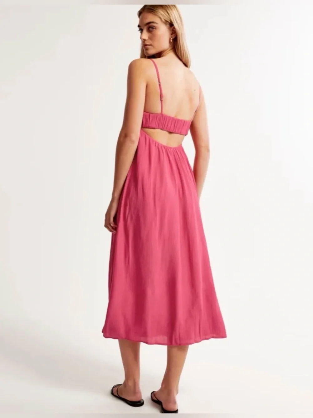 NWT Abercrombie & Fitch Crinkle Textured Maxi Dress